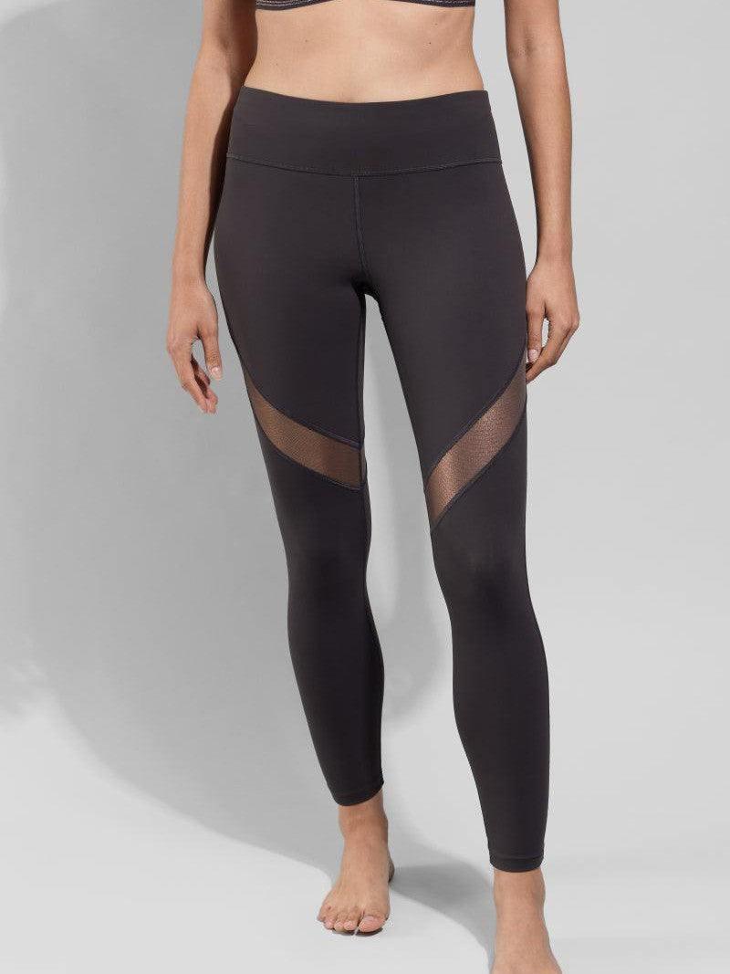 Empreinte-Gris Intense Initiale Leggings