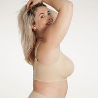 Evelyn & Bobbie Beyond Bra in Sand – side view