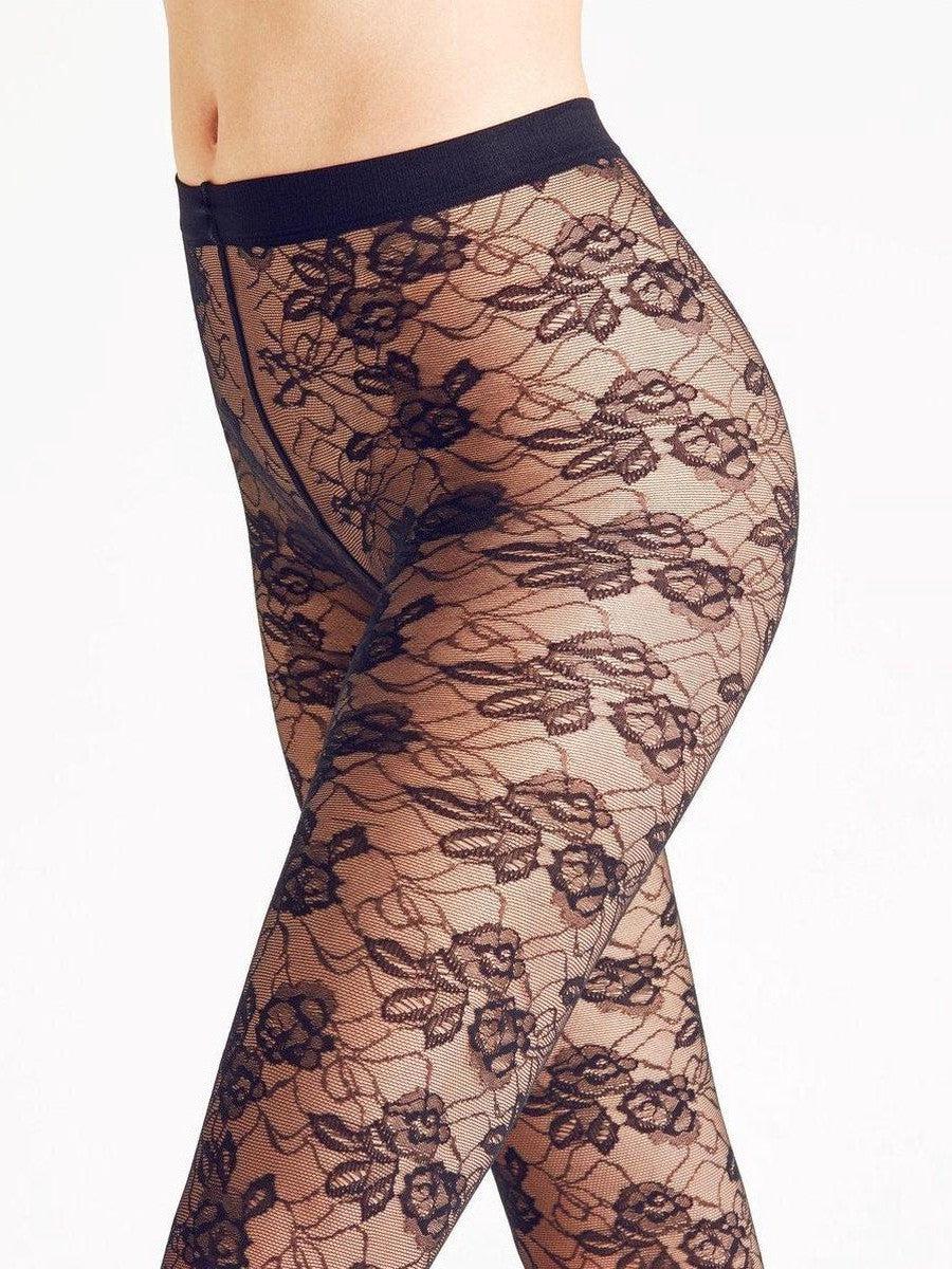 Falke Black Rose Drama Tights