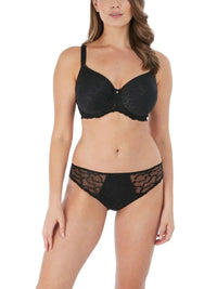 Black Ana Moulded Spacer Bra with matching panties