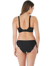 Back of Fantasie Black Ana Moulded Spacer Bra with matching panties