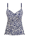 French Navy Hope Bay Twist Front Tankini