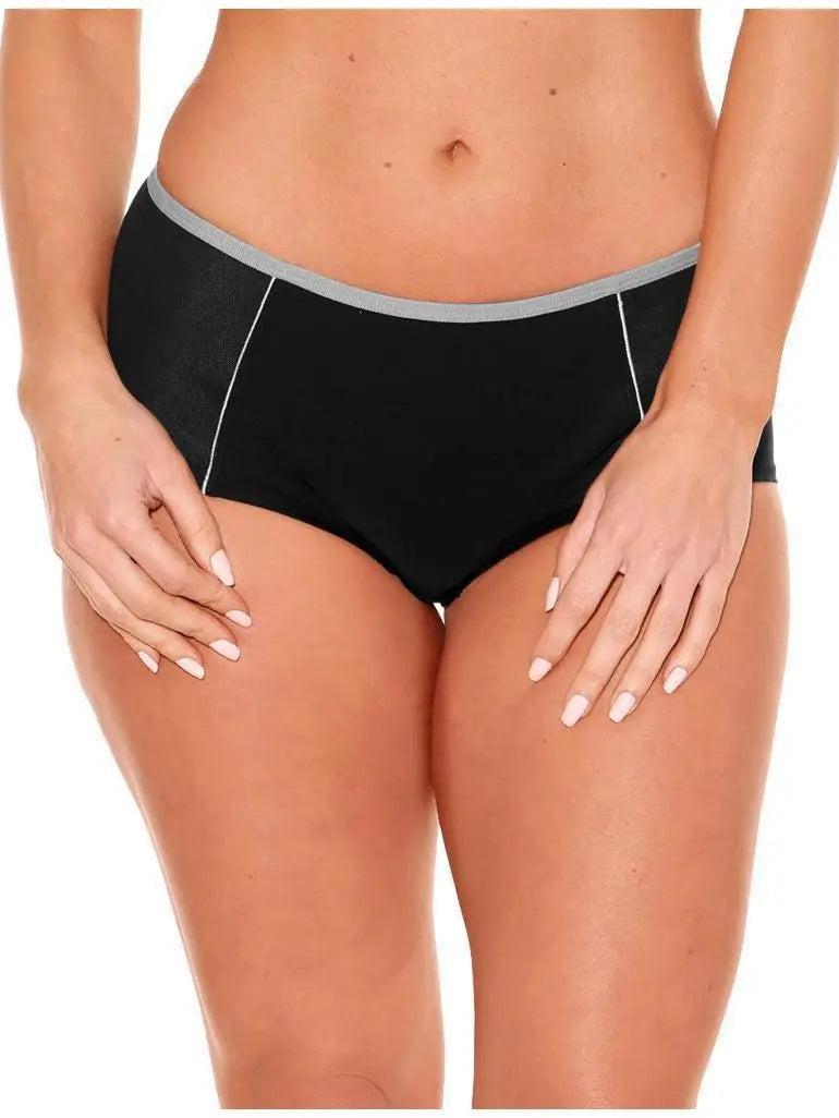 black grey pauline boyshorts