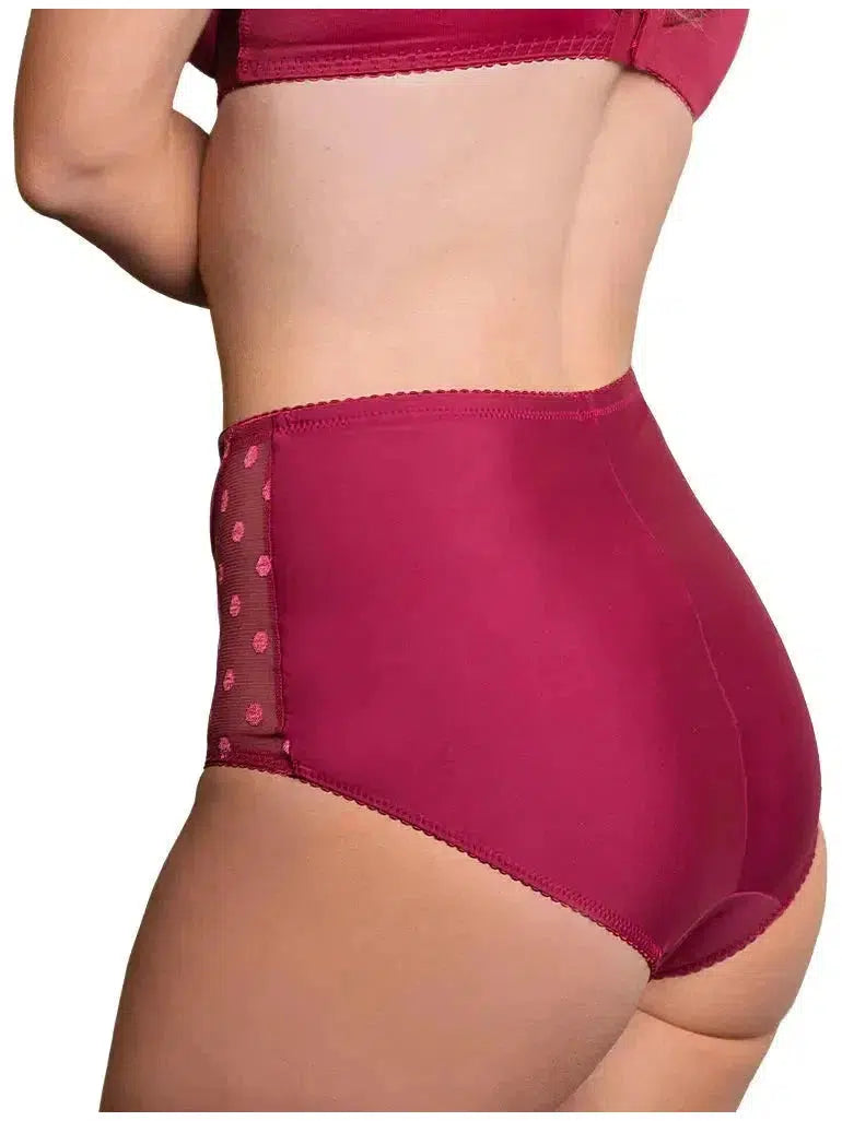 Fit Fully Yours Deep Red Carmen High Rise Briefs