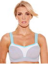 Fit Fully Yours-Silver & Teal Pauline Sports Bra