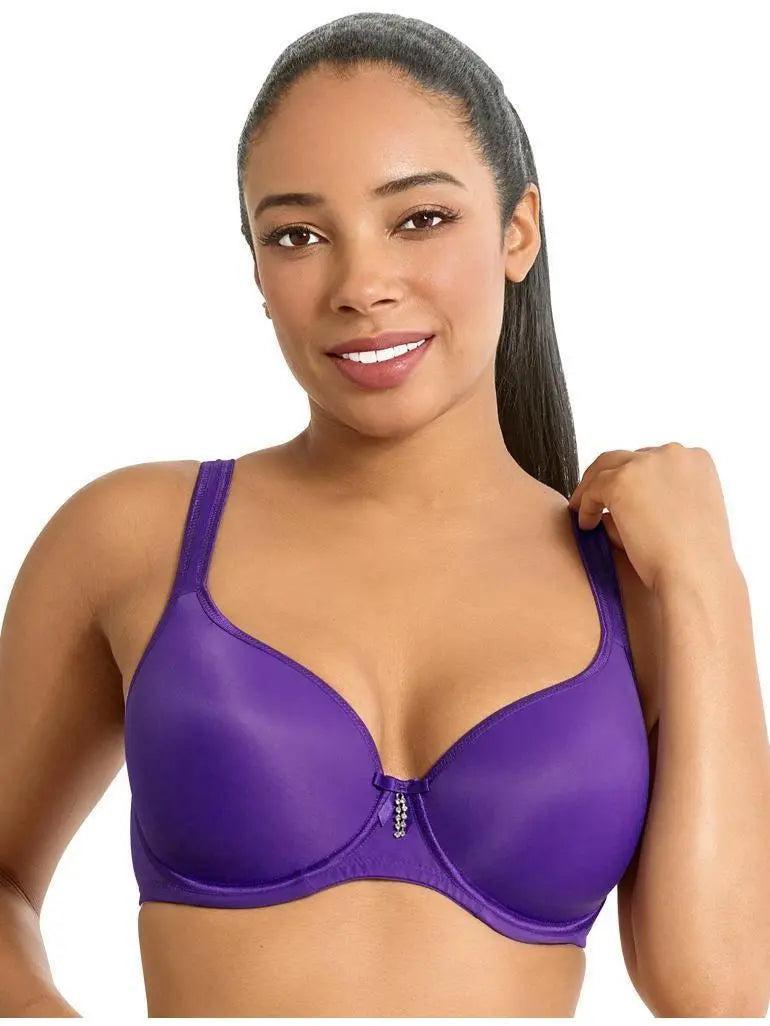 Fit Fully Yours Crystal smooth bra in violet color