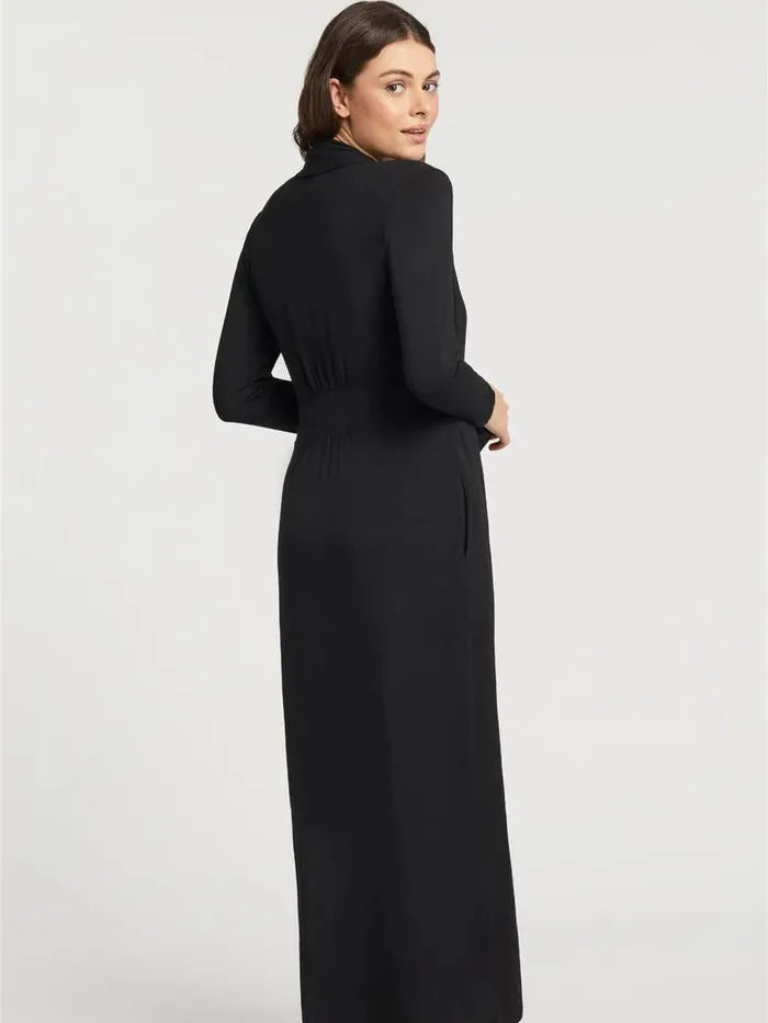 Fleurt-Black Fleur't Long Robe