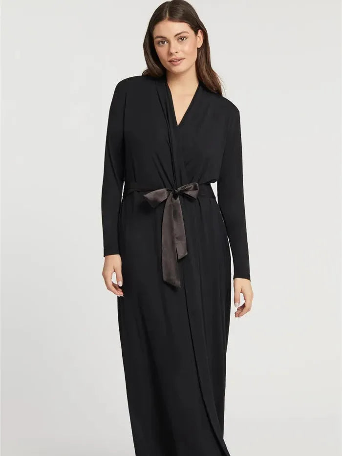 Fleurt-Black Fleur't Long Robe