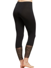 Black Legging with Lace Trim