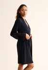 Fleurt Black Parisian Nights Kimono Robe