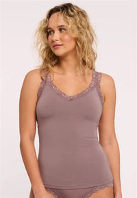 Fleurt Cappucino Iconic Cami with Shelf Bra
