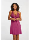 Fleurt-Cranberry Pointelle Iconic Full Chemise