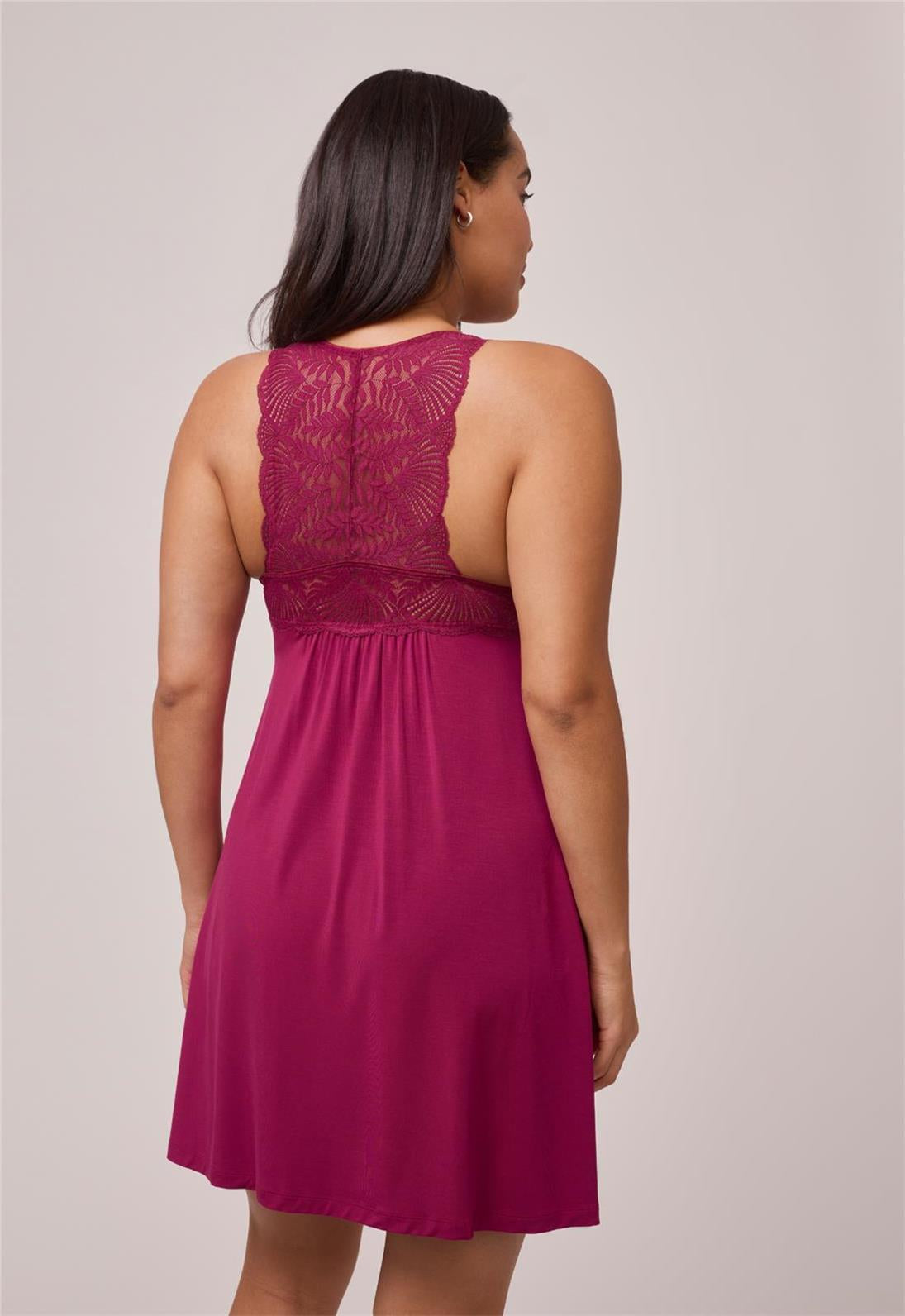 Fleur’t Belle Époque Full Chemise 680F in Dark Cherry – official product view 2