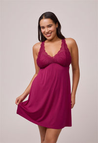 Fleur’t Belle Époque Full Chemise 680F in Dark Cherry – official product view 3