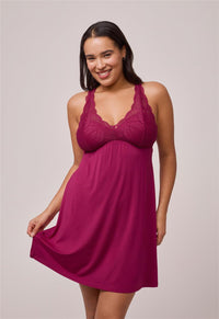 Fleur’t Belle Époque Full Chemise 680F in Dark Cherry – official product view 4