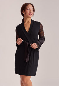 Fleur’t Desire Kimono style 6325 in Black – official product view 2