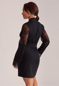 Fleur’t Desire Kimono style 6325 in Black – official product view 3