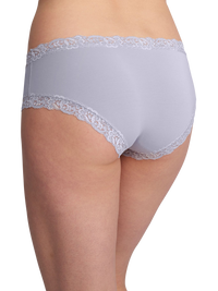 Back of Fleurt Iconic boyshorts in Moonstone color