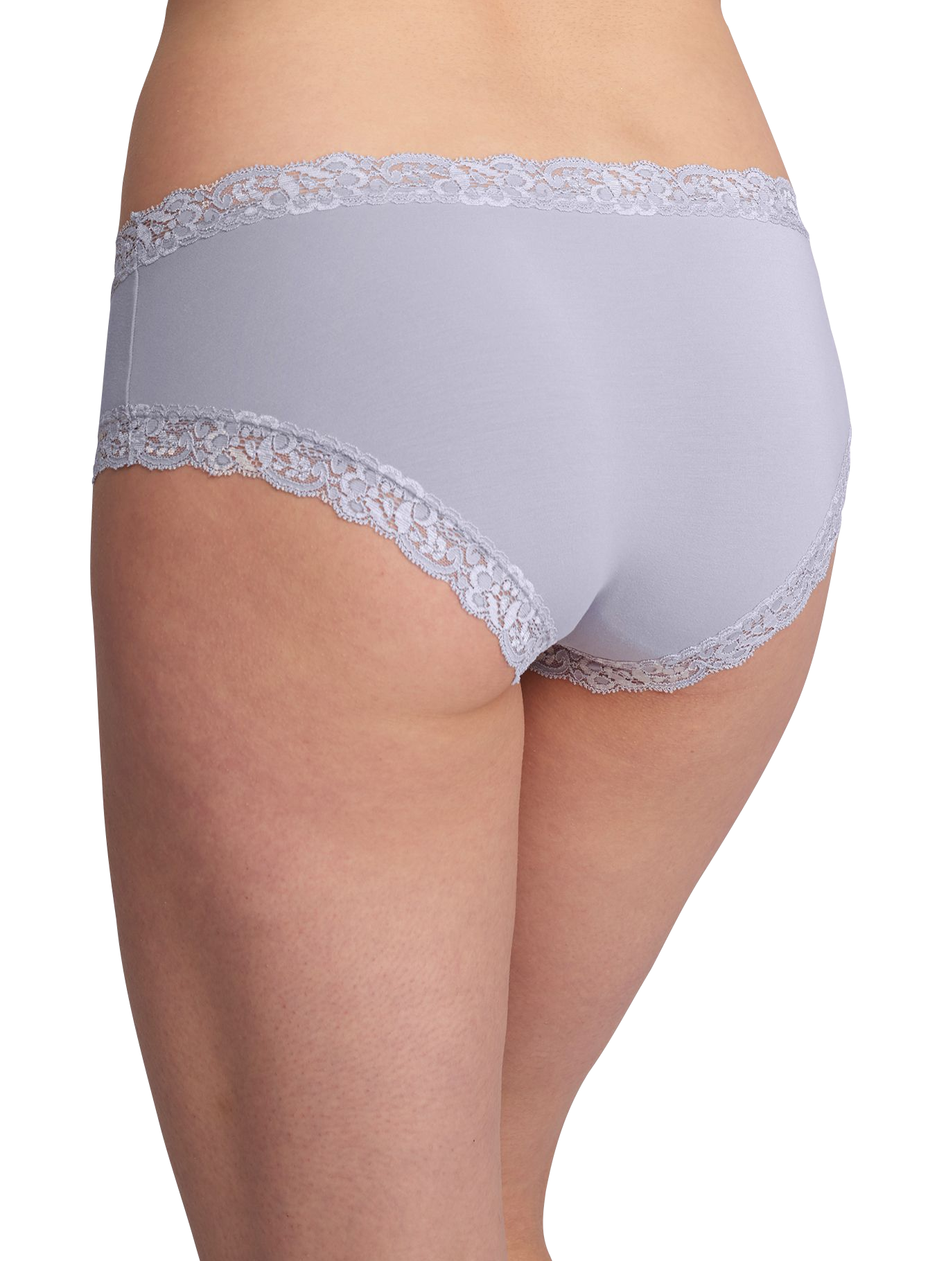 Back of Fleurt Iconic boyshorts in Moonstone color