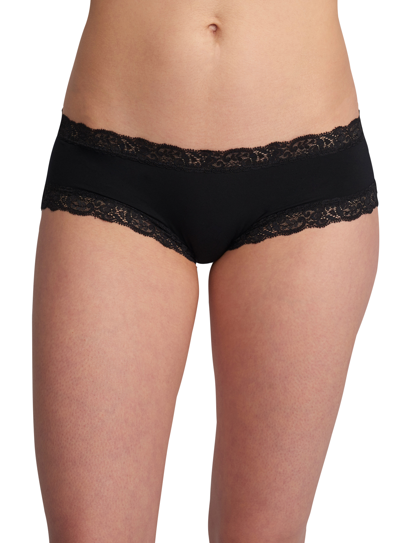 Fleurt Black Iconic Boyshort - front