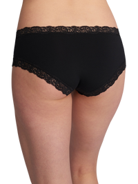 Fleurt Black Iconic Boyshort - back