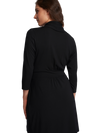 Back of Fleurt Iconic robe in black