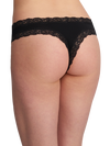 Back of black fleurt iconic thong