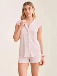 Fleurt-Fleur't Strawberry Whip Shortie PJ Set with Scrunchie