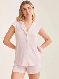 Fleurt-Fleur't Strawberry Whip Shortie PJ Set with Scrunchie