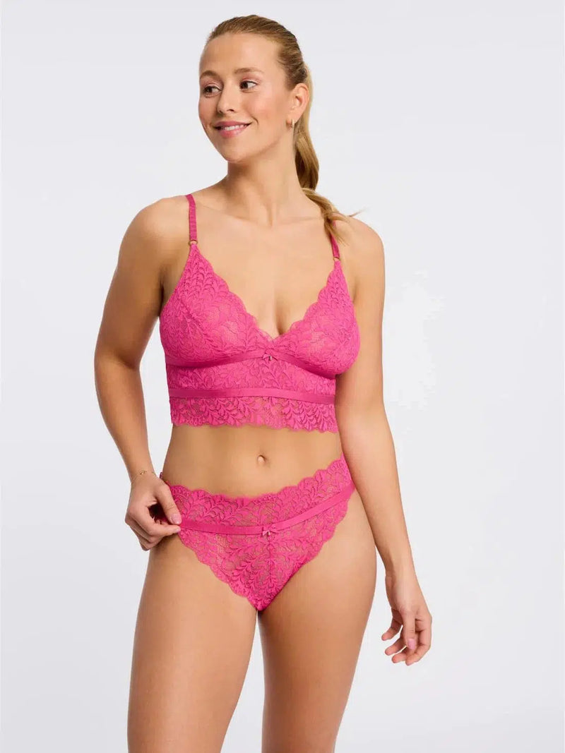 Fleurt Watermelon Honey & Moon Longline Bralette Set