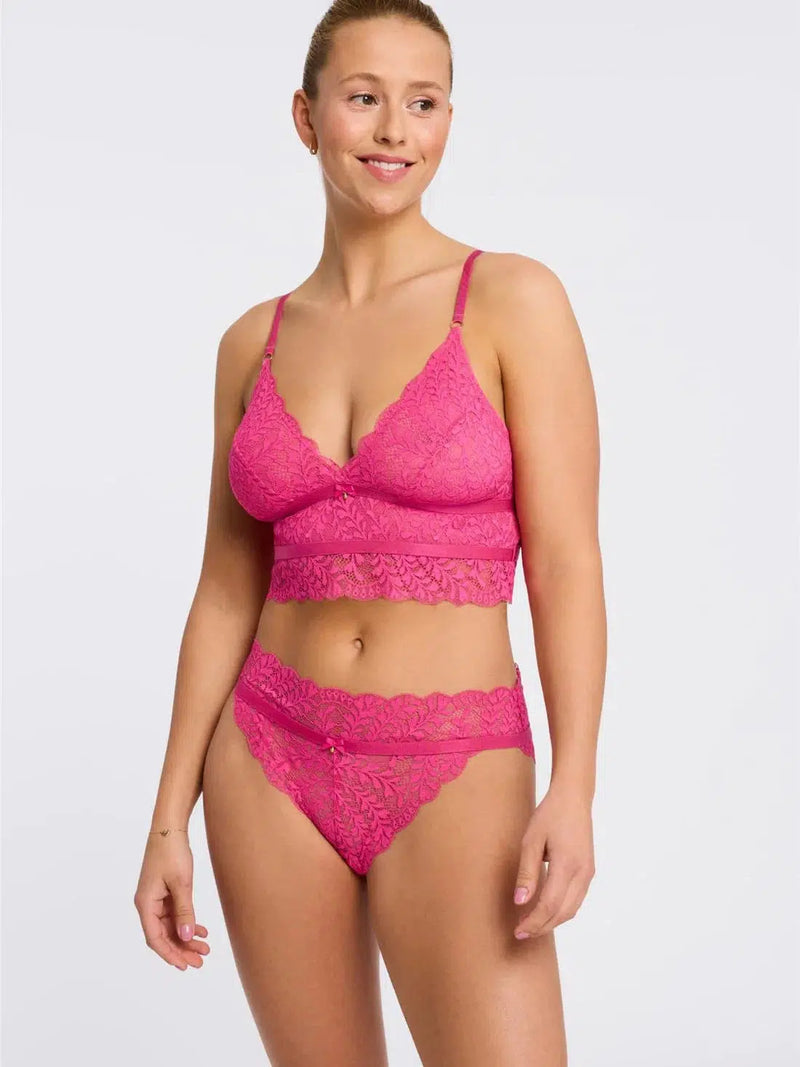 Fleurt Watermelon Honey & Moon Longline Bralette Set