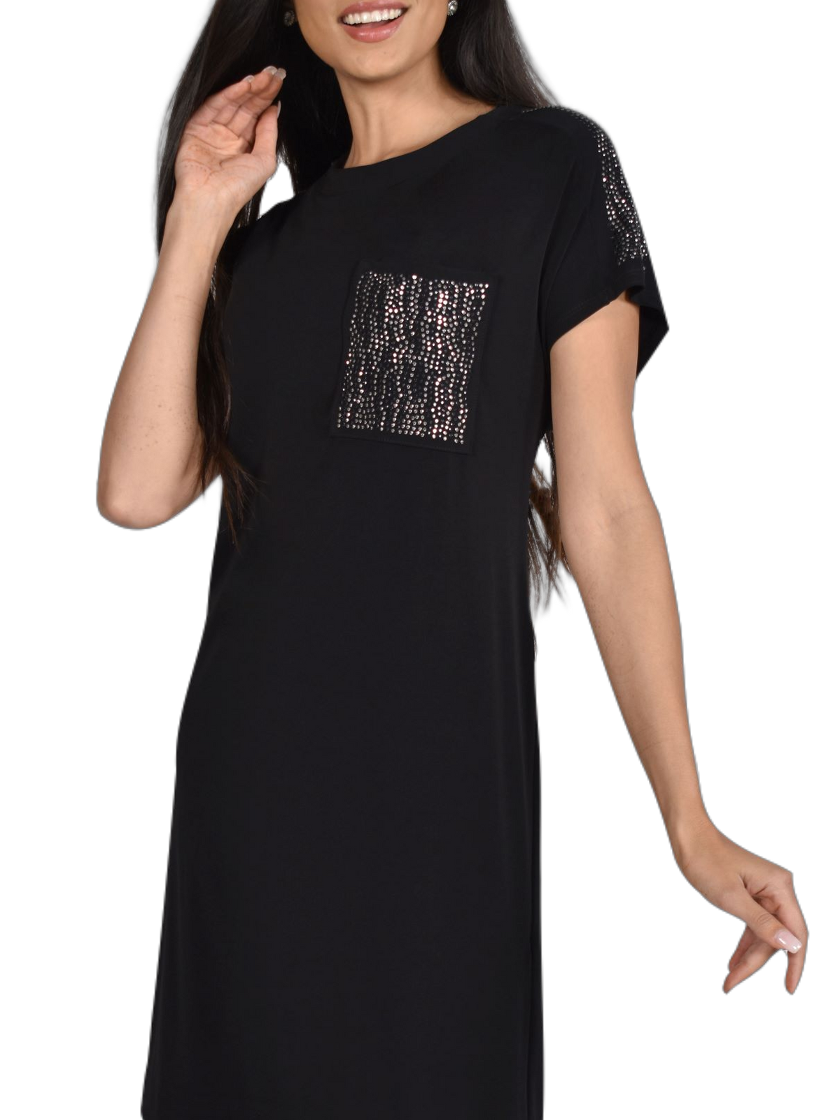 Frank Lyman Black Dress Style 221016