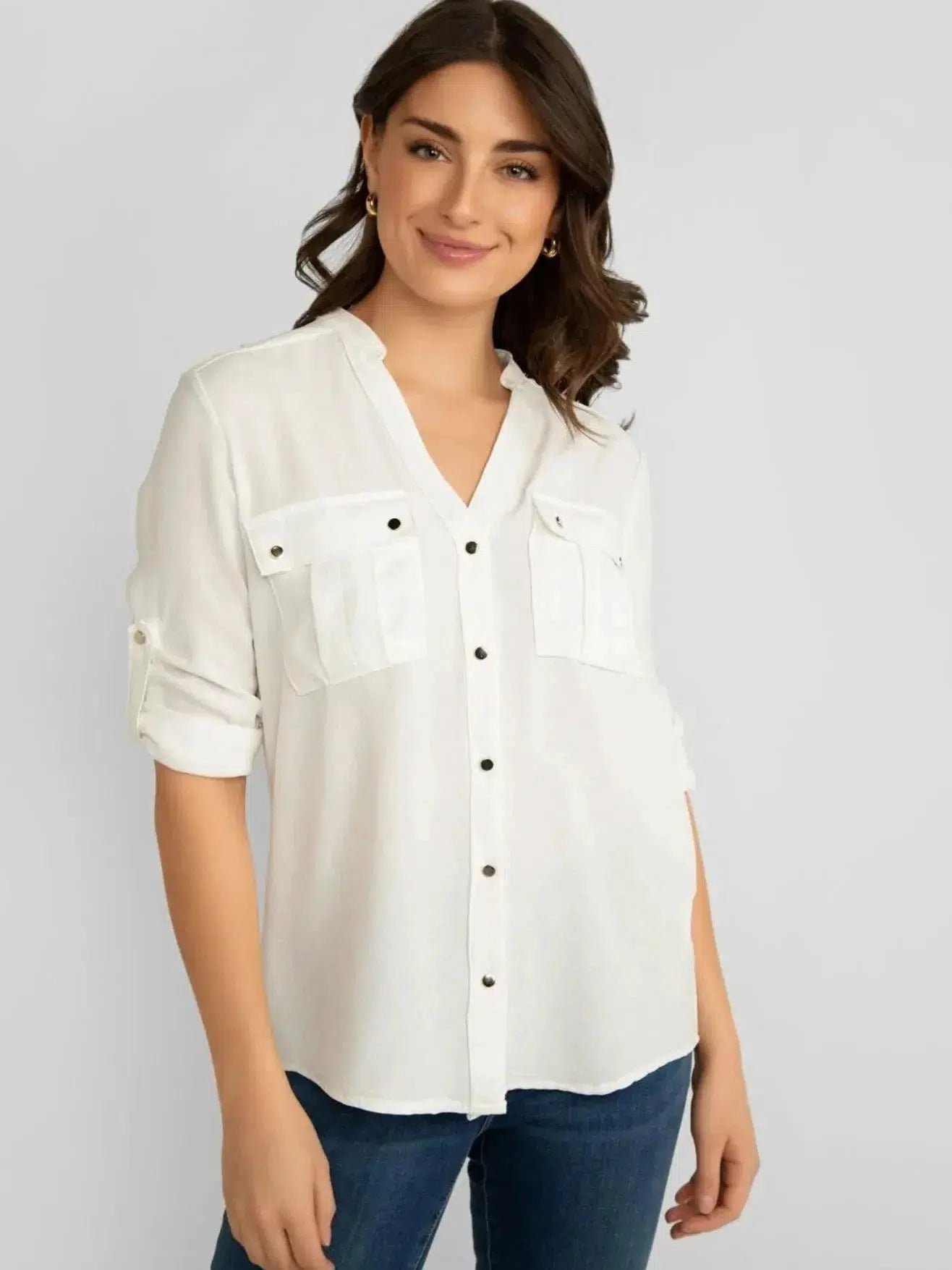 Frank Lyman Frank Lyman Pocket Shirt Top 236691U