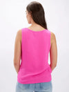 Frank Lyman Fuchsia Rounded Neck Top 246416.