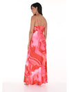 Frank Lyman Red and Pink Maxi Dress 246223U.