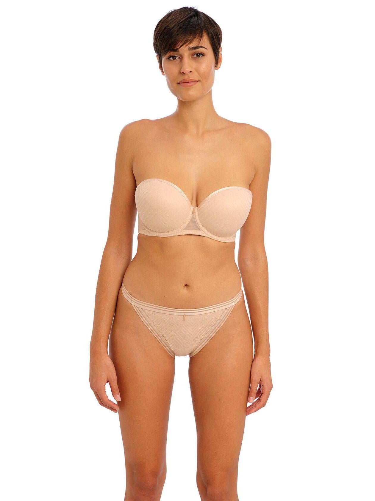 Freya Tailored Natural Beige Moulded Strapless Bra