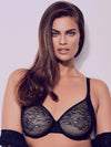 Gossard-Black Glossies Lace Sheer Bra