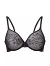 Gossard-Black Glossies Lace Sheer Bra