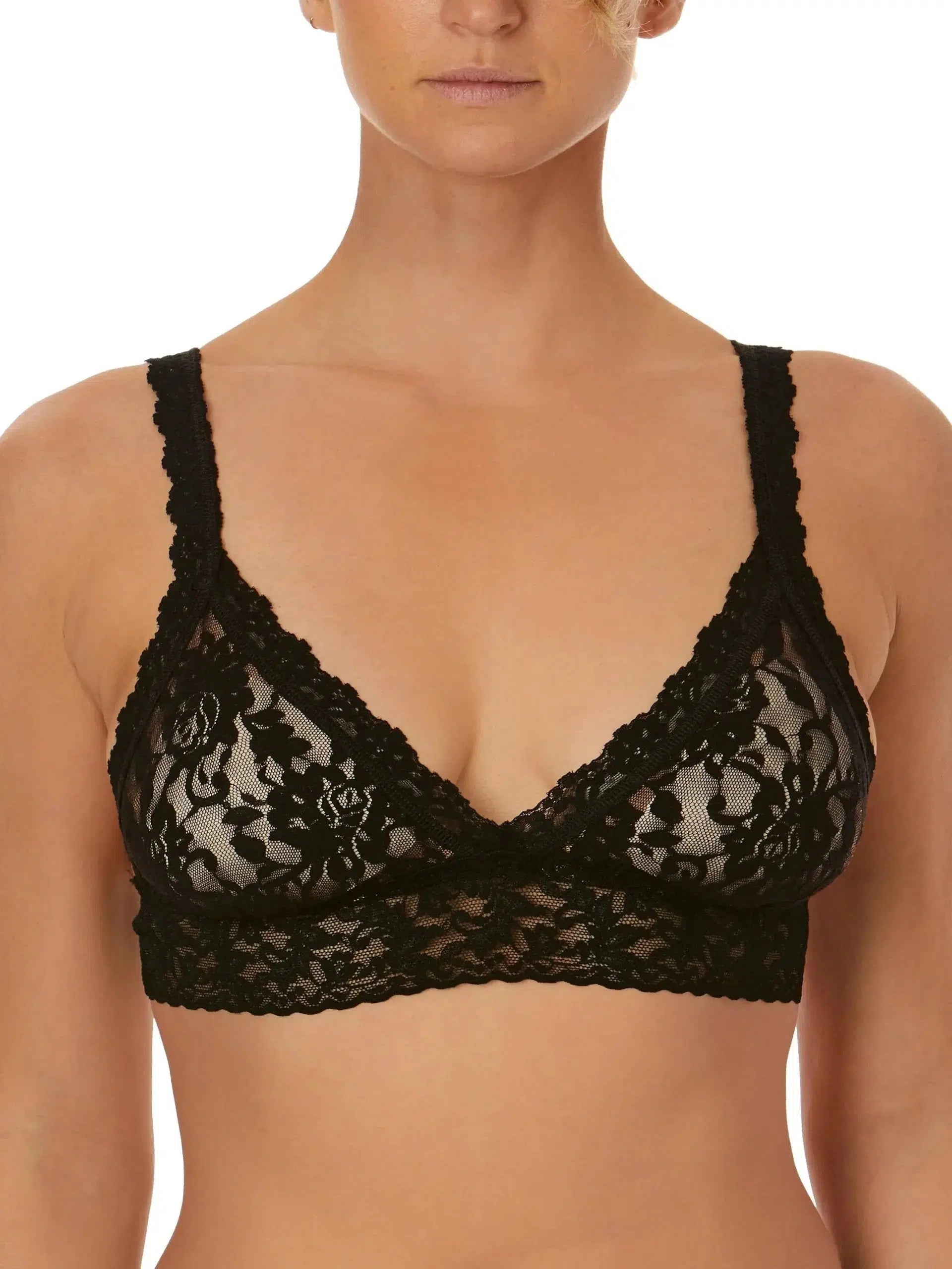 Hanky Panky Black Signature Lace Padded Bralette