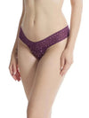 Hanky Panky Black Tulip/Lavender Tea Cross Dyed Leopard Low Rise Thong