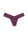 Hanky Panky Black Tulip/Lavender Tea Cross Dyed Leopard Low Rise Thong