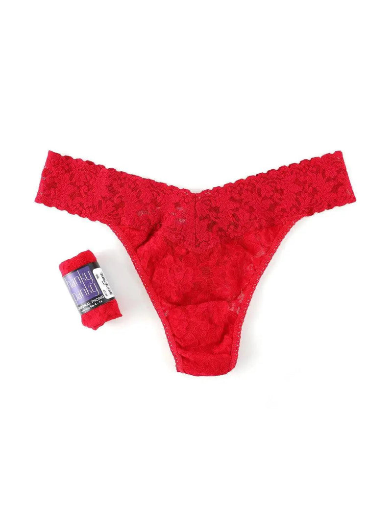 Hanky Panky Signature Lace Red Original Rise Thong