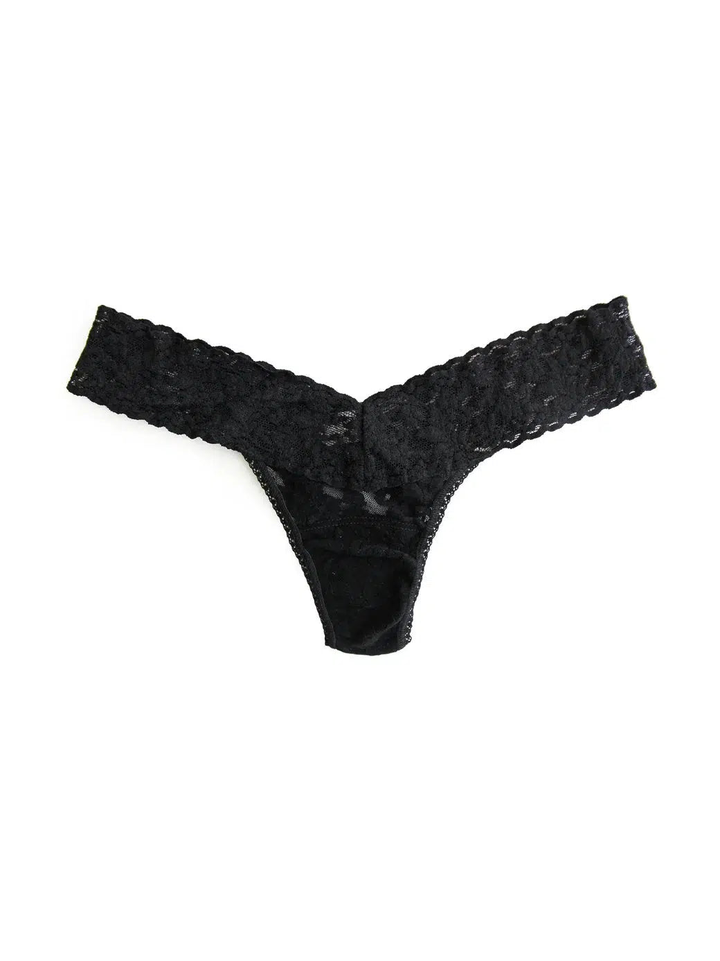 Hanky Panky Black Signature Lace Low Rise Thong