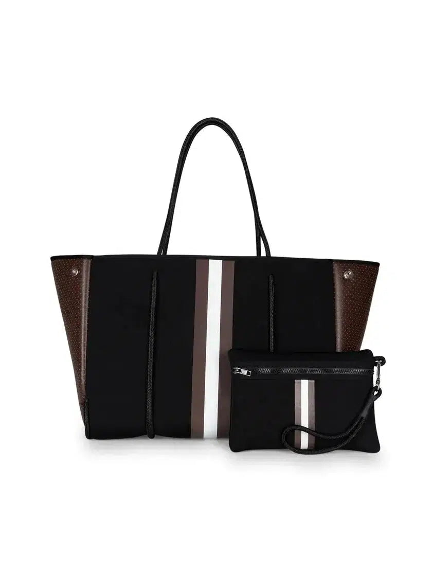 Haute Shore Black and Java Greyson Tote