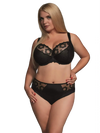 Kris Line fortuna soft cup bra with briefs midi in black color