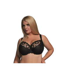 Kris Line Underwired Bra Black DE 85GG : : Fashion