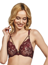 Kris Line Burgundy Selena lace brasserie