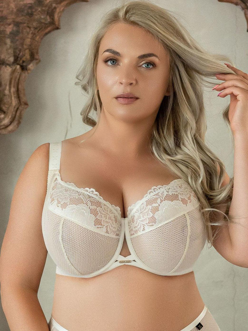Kris Line-Cotton Flower Soft Full Cup Bra