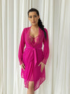 Kris Line-Hot Pink Blush Robe