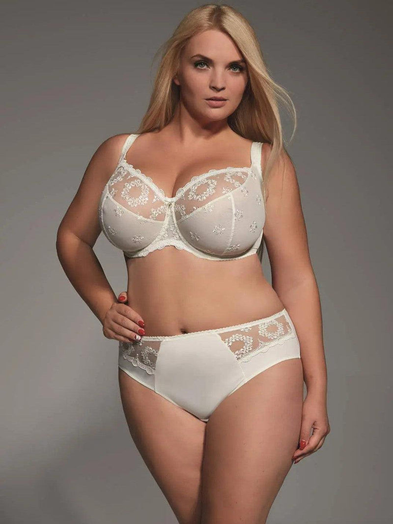KRIS Ivory Fortuna Soft Cup Bra in bands 30 through 42